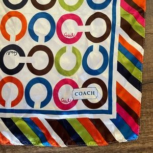 Coach silk scarf
